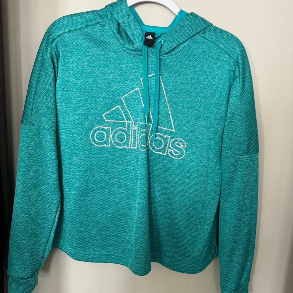 Adidas Women's Aqua Sweatshirt - Picture 3 of 8